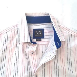 AX Men’s white long sleeve button down NWT
